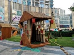 上海某廣場中庭集市木屋抗風檢測